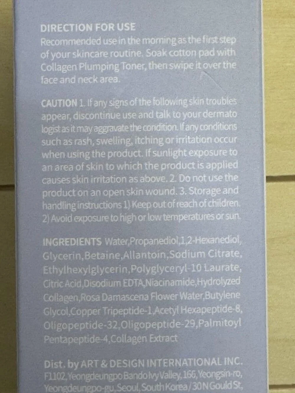 OOTD Collagen Plumping Toner AM 250Ml Fragrance-Free Hydrating Skin Care With Ni